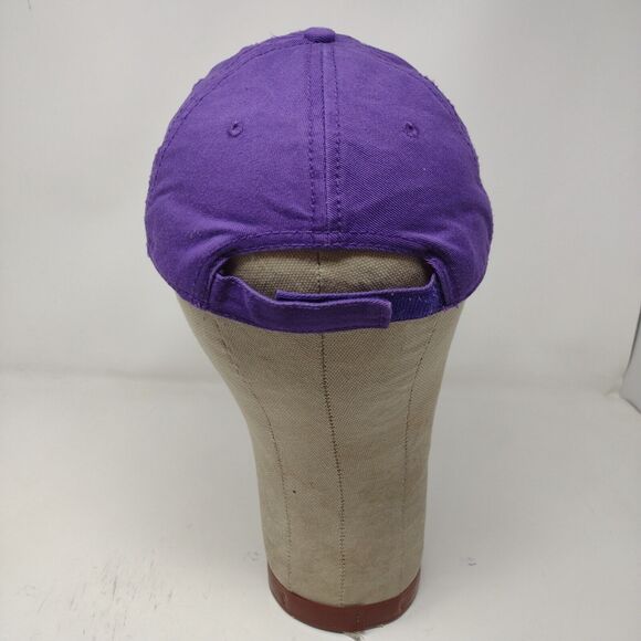 Cheyenne Mountain Zoo Strapback Hat Purple Embroidered Hearts Logo - Picture 8 of 11